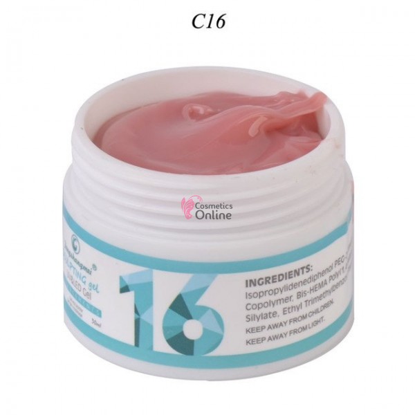 Gel UV / LED FSM Sclupting Gel de constructie, 50ml XL - 16 Pearl Pink